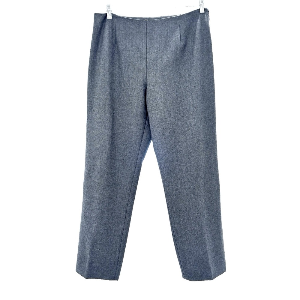 COUNTRY ROAD GRAY WOOL & CASHMERE FLAT FRONT SUIT PANTS